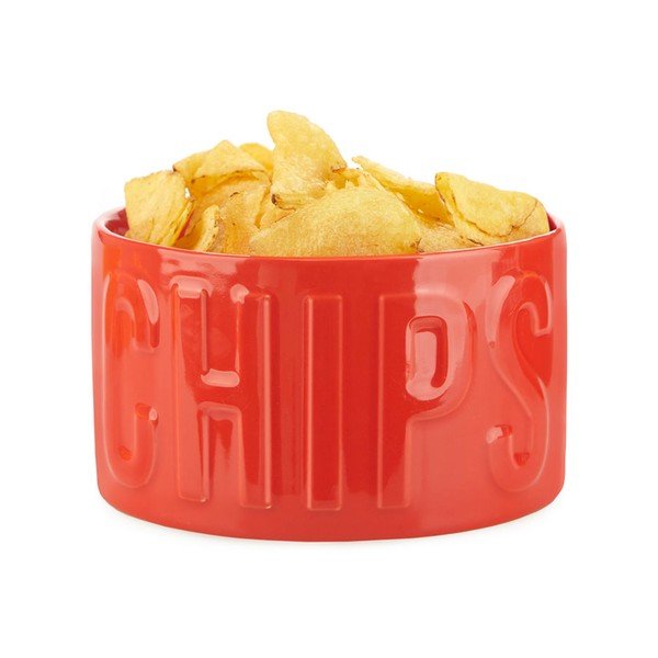 Bol mic roșu pentru servire din ceramică 1 l Chips – Balvi-image-2