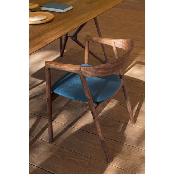 Scaun de dining albastru/maro Muna – Gazzda-image-3