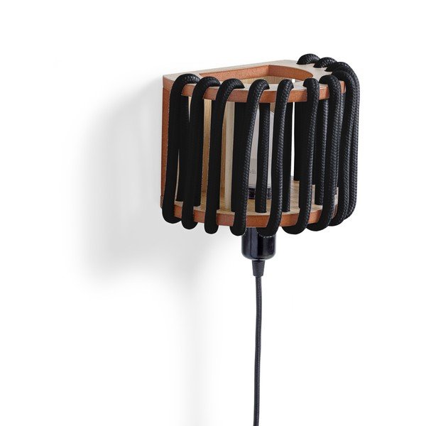 Aplică cu structură din lemn EMKO Macaron, lungime 20 cm, negru-image-2