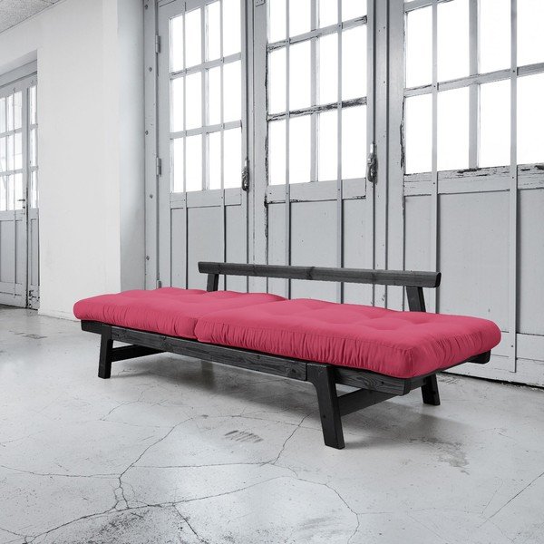 Canapea extensibilă Karup Step Black/Magenta-image-2