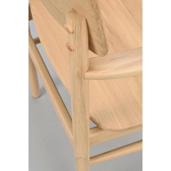 Scaun de dining în culoare naturală din lemn de stejar Maidstone – Rowico-image-4