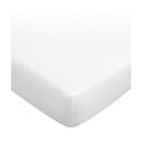 Cearceaf alb din bumbac egiptean cu elastic 90x190 cm – Bianca