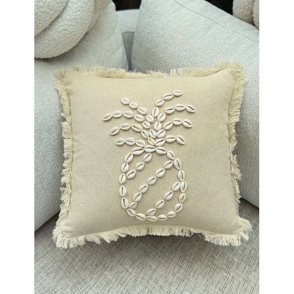 Față de pernă din bumbac 43x43 cm Seashells – Mioli Decor-image-2