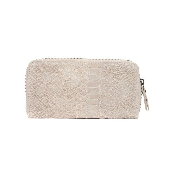 Portofel din piele, Mangotti Bags Rosso, bej-image-4