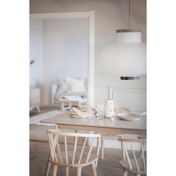 Masă de dining extensibilă cu blat cu aspect de lemn de stejar 190x90 cm Yumi - Rowico-image-1