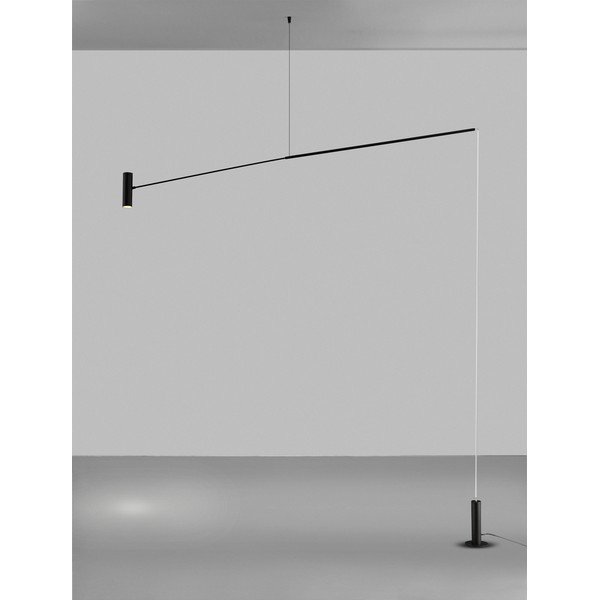 Lampadar negru mat LED din metal (înălțime 250 cm) Voice – Nova Luce-image-4
