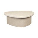 Măsuță de cafea bej cu aspect de marmură 49x74 cm Veda – Dutchbone