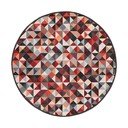 Covor roșu/gri lavabil rotund ø 100 cm Ignite – Mila Home