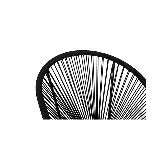 Fotoliu de grădină din ratan artificial Bonami Selection New Avocado, negru-image-4