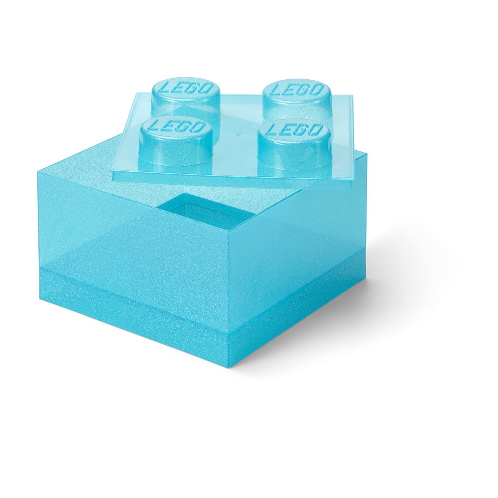 Cutie de depozitare pentru copii albastru-deschis din plastic 25x25x18 cm – LEGO®