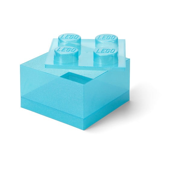 Cutie de depozitare pentru copii albastru-deschis din plastic 25x25x18 cm – LEGO®