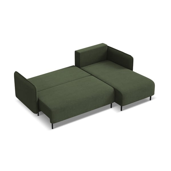 Colțar verde extensibil/cu spațiu de depozitare (cu colț pe partea dreaptă) Luana – Makamii-image-2