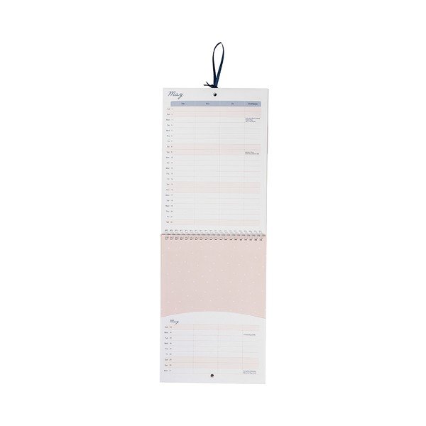 Calendar lunar pentru cupluri Busy B, 13 file, albastru-image-3