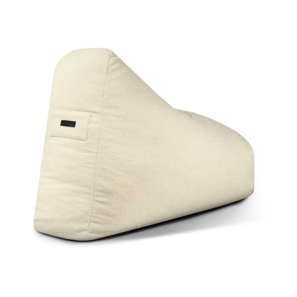 Fotoliu bean bag gri deschis cu tapițerie din țesătură bouclé Snug 100 – SLOWDOWN-image-3