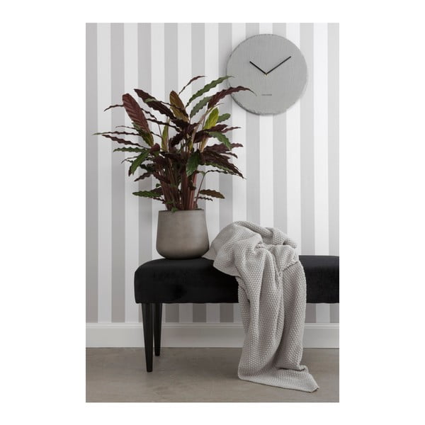 Ceas de perete din ardezie Karlsson Slate, ⌀ 40 cm, gri-image-1