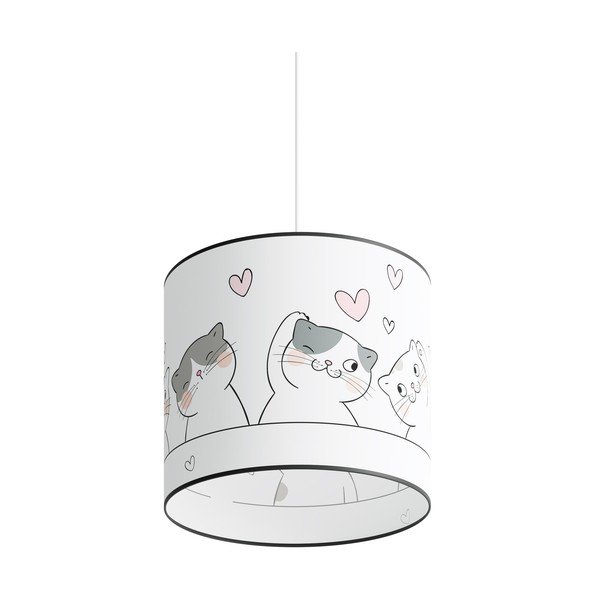 Lustră pentru copii albă Puss – Sollux