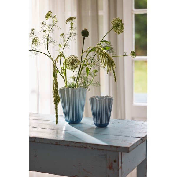 Vază albastru-deschis din ceramică (înălțime 20,5 cm) Hammershøi – Kähler Design-image-2