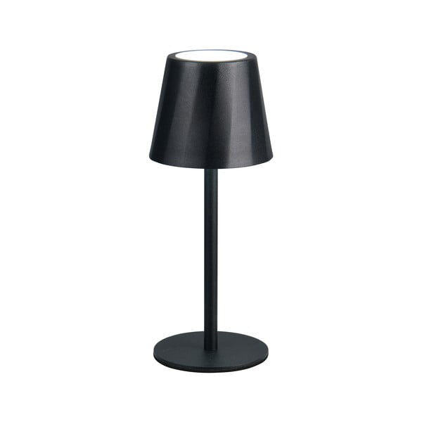 Veioză negru-mat LED cu abajur din metal (înălțime 21 cm) Diaz – Trio-image-1