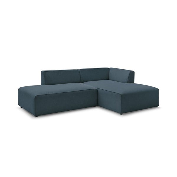 Colțar modular albastru închis (cu colț pe partea dreaptă/în formă de ”L”) Megeve – Bobochic Paris-image-3