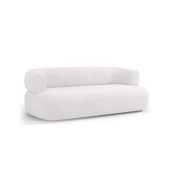 Canapea fildeș cu tapițerie din țesătură bouclé 178 cm Jenny – Micadoni -image-1