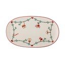 Tavă din gresie ceramică 23x38,5 cm  cu model de Crăciun Yule – Bloomingville