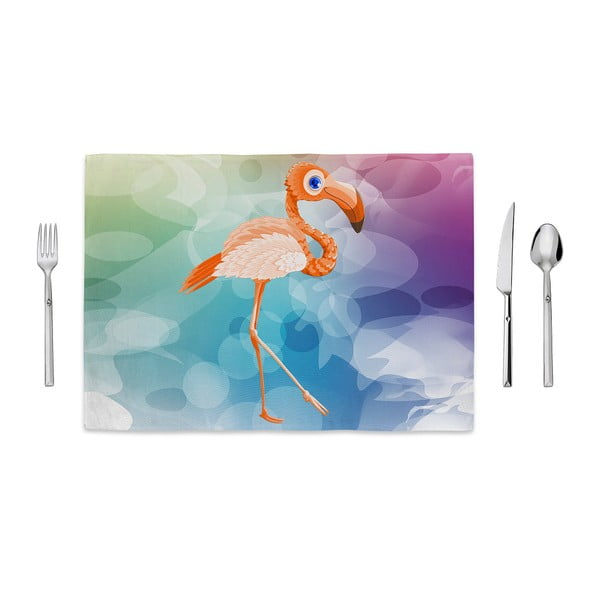 Suport farfurie Home de Bleu Baby Flamingo, 35 x 49 cm
