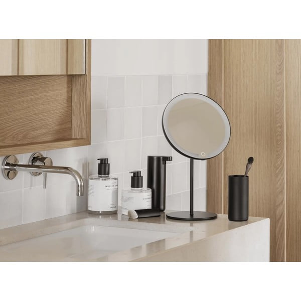 Oglindă cosmetică (5x) cu led/de mărire ø 20 cm MODO – Blomus-image-1