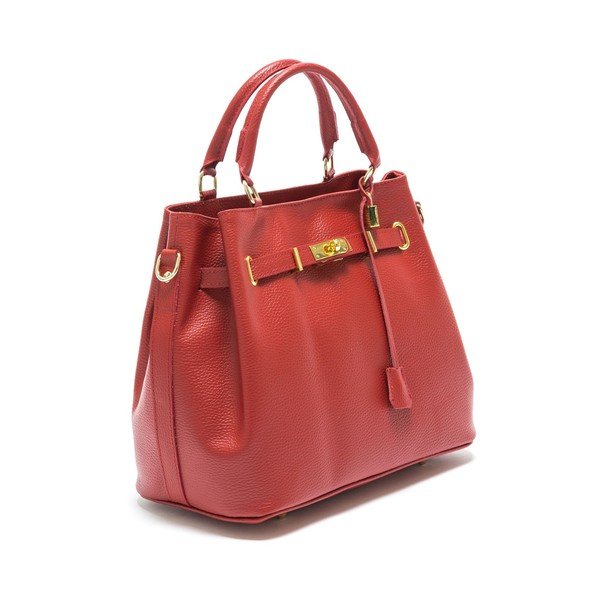Geantă din piele Isabella Rhea no 183, roșie-image-2