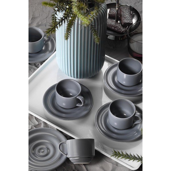 Cești albastre 6 buc. pentru espresso 75 ml – Kütahya Porselen-image-1