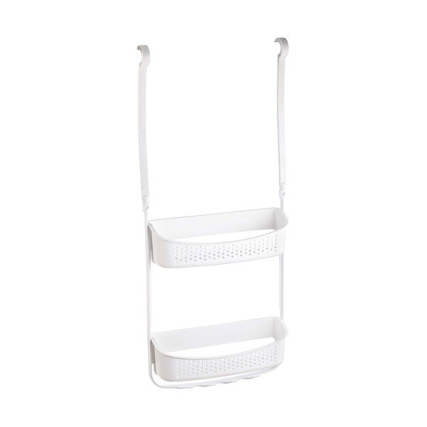 Raft pentru baie alb mat de agățat din plastic Vesper – douceur d'intérieur-image-3