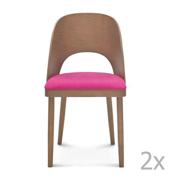 Set 2 scaune de lemn Fameg Lecia