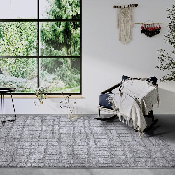 Covor gri 160x235 cm Artistique Light Grey – Elle Decoration-image-1