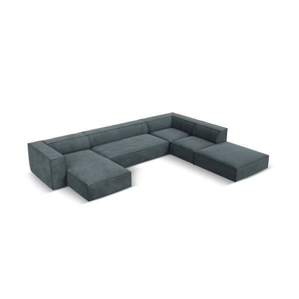 Colțar în culoarea petrolului/gri (cu șezlong pe partea dreaptă) Madame – Windsor & Co Sofas-image-2