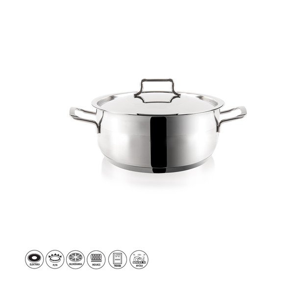 Oală inoxidabilă cu capac Orion Anett, 1,2 l