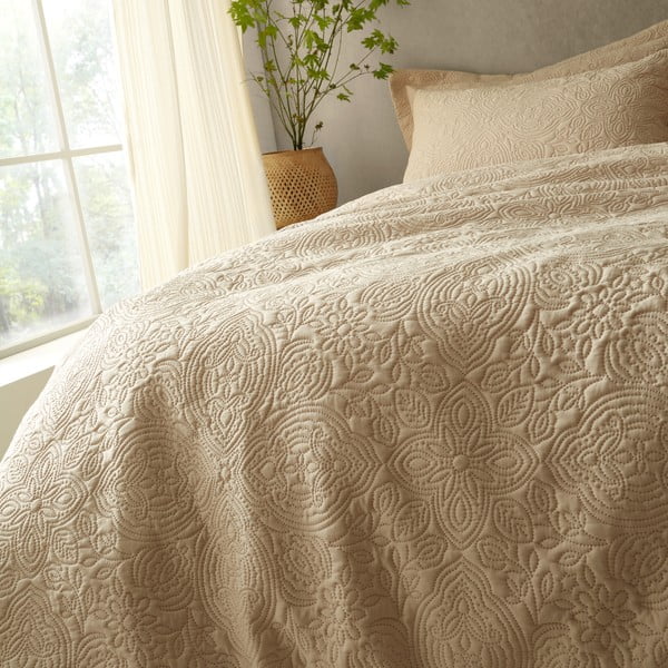 Lenjerie de pat bej pentru pat de o persoană 135x200 cm Casablanca Pinsonic – Pineapple Elephant-image-3