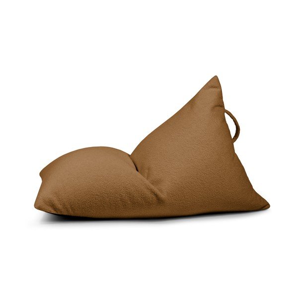 Fotoliu puf pentru copii maro cu tapițerie din țesătură bouclé Razzy – SLOWDOWN