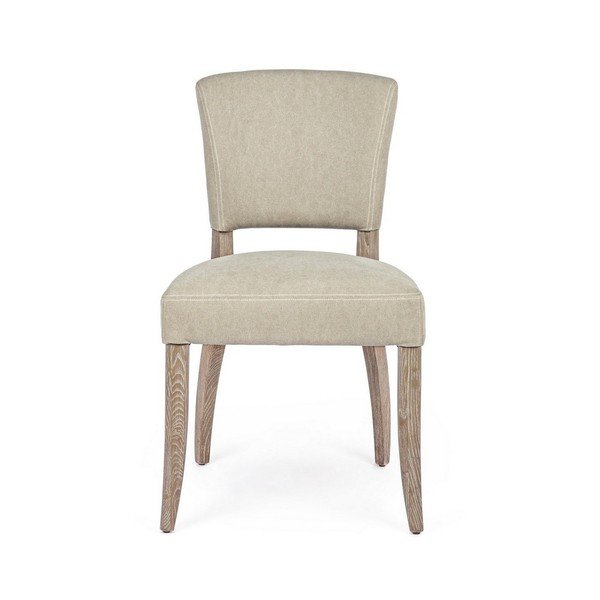 Scaun de dining bej tapițat Maratriz – Bizzotto-image-2