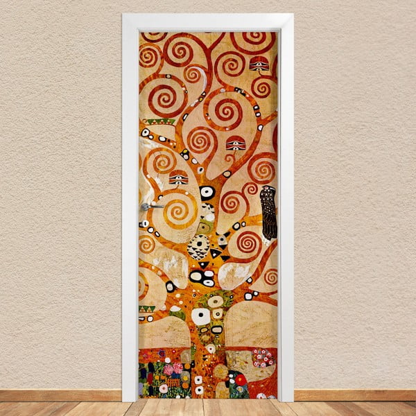 Autocolant pentru ușă LineArtistica Albero Klimt, 80 x 215 cm