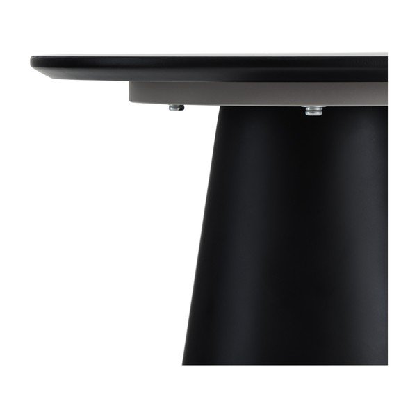 Măsuță de cafea neagră/gri închis cu blat cu aspect de marmură ø 45 cm Tango – Furnhouse-image-3