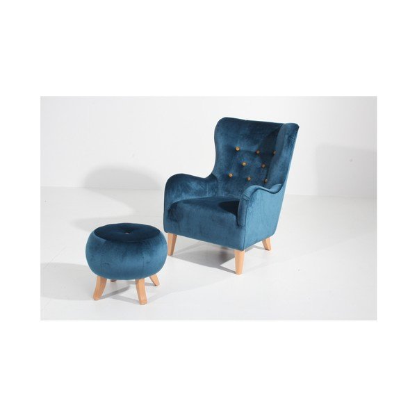 Taburet Max Winzer Medina, albastru-image-1