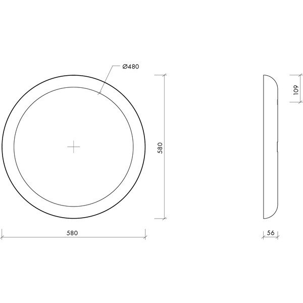 Oglindă de perete ø 58 cm Allo – noo.ma-image-4