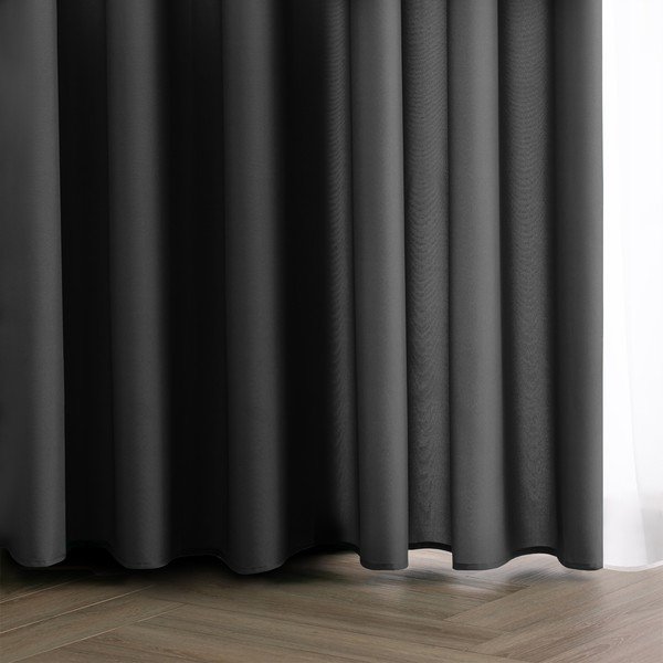 Draperie gri antracit dimout (semi-opacă) 140x250 cm Carli – Restilo-image-1