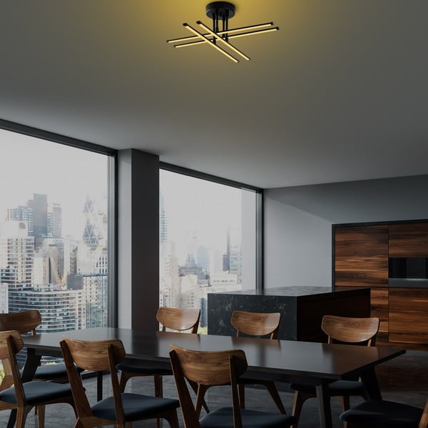 Plafonieră neagră LED Exhaust – Opviq lights-image-4