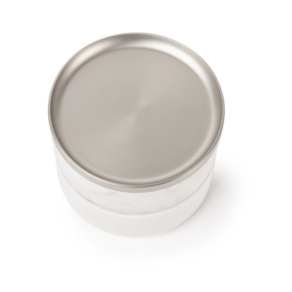 Cutie pentru bijuterii cu decor din marmură și capac argintiu Umbra Tesora-image-4