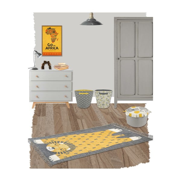 Covor imprimat manual pentru copii Nattiot Baba, 110 x 170 cm-image-2