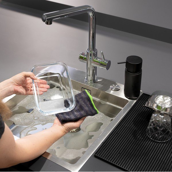 Set 2 lavete din microfibră pentru bucătărie Wenko Black Outdoor Kitchen Migro-image-4