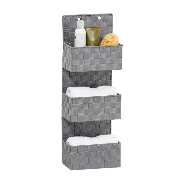 Organizator triplu pentru baie Wenko Adria, gri-image-3