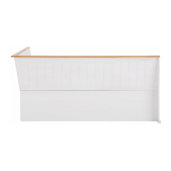 Bancă de colț variabilă din lemn masiv de pin Støraa Silas, alb-image-1