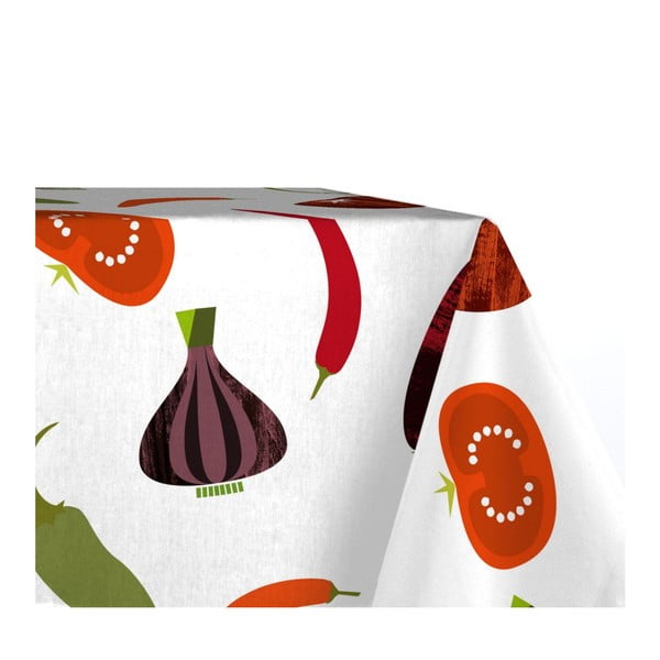 Față de masă din bumbac Happy Friday Basic Veggies, 225 x 150 cm-image-1