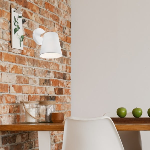 Aplică de perete albă ø 15 cm Ellie – LAMKUR-image-1